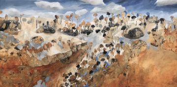 Australian Contemporary Landscape Painting of Boulder Creek