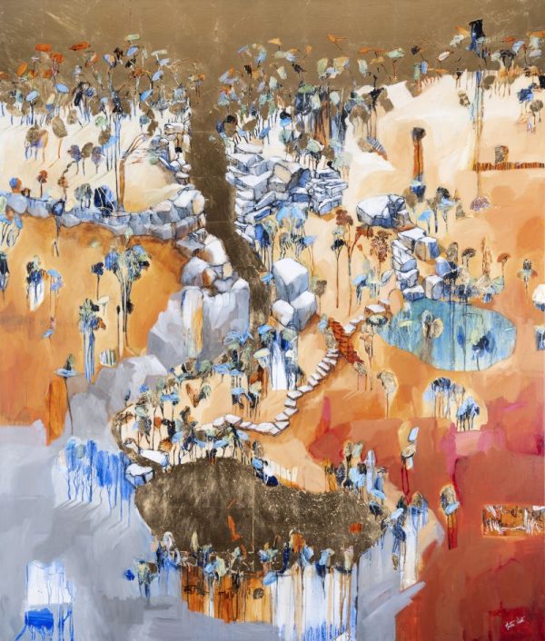 Contemporary Landscape Painting of Jewel Cavern
