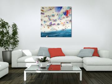 Contemporary Beach Painting of Sapphire Bay 1
