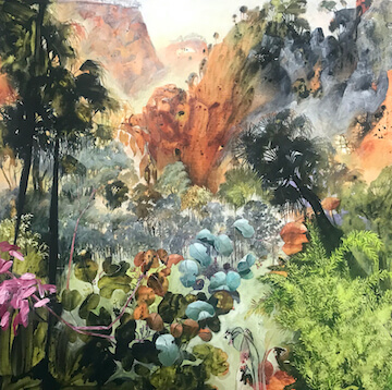 Painting of Moss Gorge and the Cycads